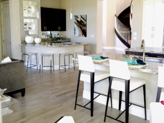 bar and kitchen seating
