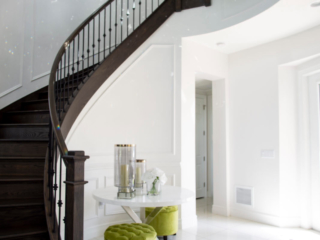 bright open foyer