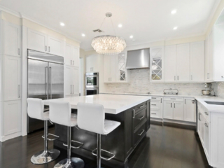 bright open kitchen space
