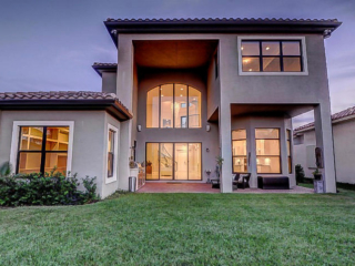 builder home exterior back