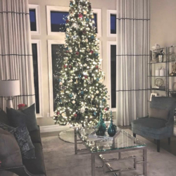 christmas tree living room interior design