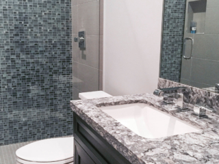 close up bathroom sink