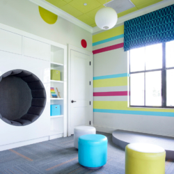 commercial kids room custom cabinetry