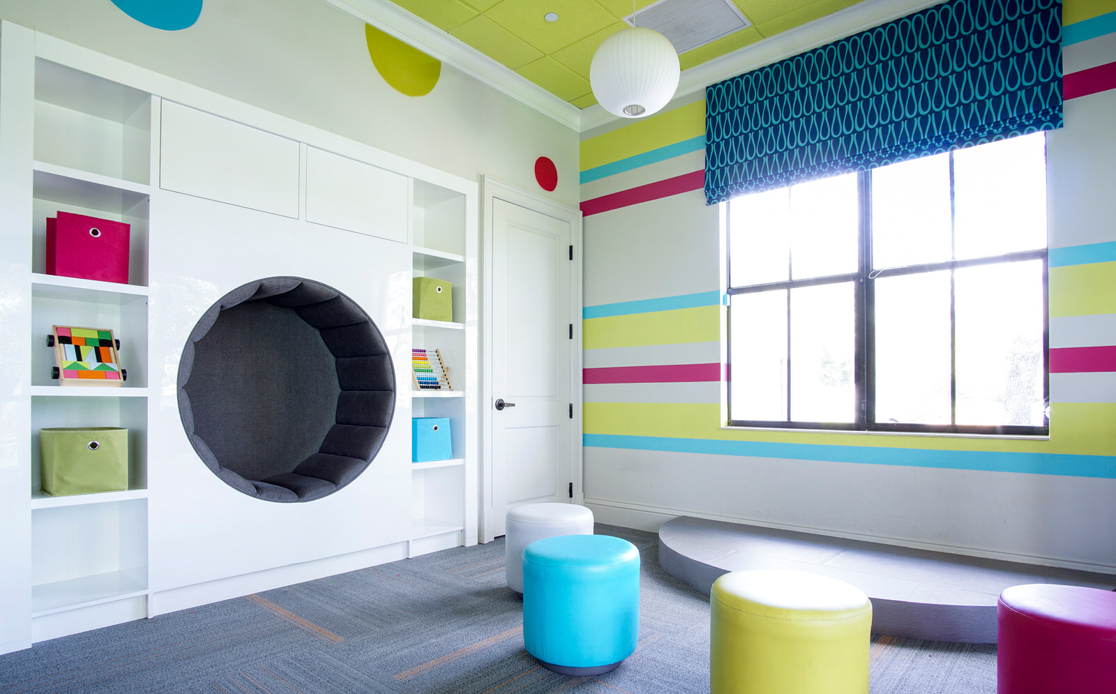 commercial kids room custom cabinetry