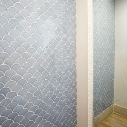 commercial pool bathroom luxury tile wall