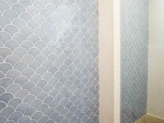 commercial pool bathroom luxury tile wall