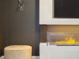 custom cabinetry fireplace