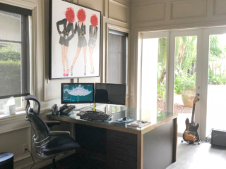 custom cabinetry in home office