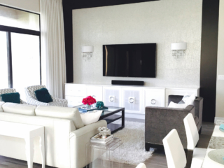 custom cabinetry living space
