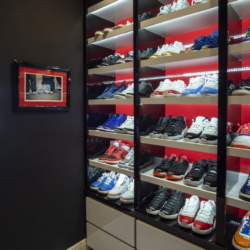 custom cabinetry mens shoe closet