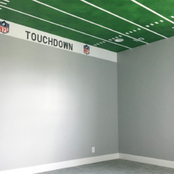custom ceiling painting football field