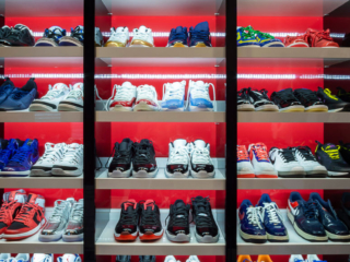 custom closet mens shoe showcase