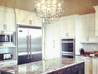 custom lighting and kitchen design