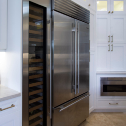 fridge and wine cooler custom cabinetry