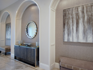 luxury clubhouse hallway