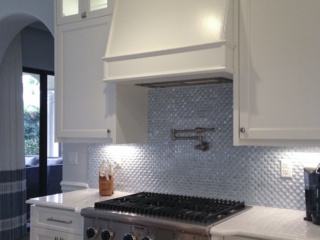 luxury kitchen oven and hood