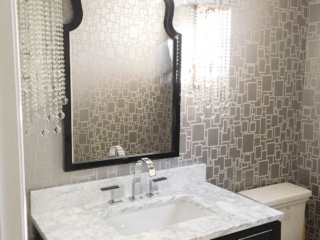 luxury wallpaper bathroom