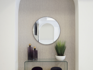 pop of gold hall design