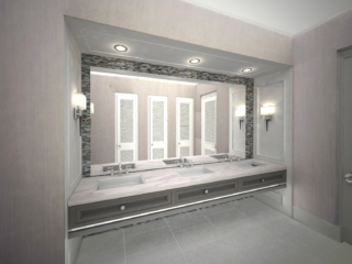 render of bathroom design