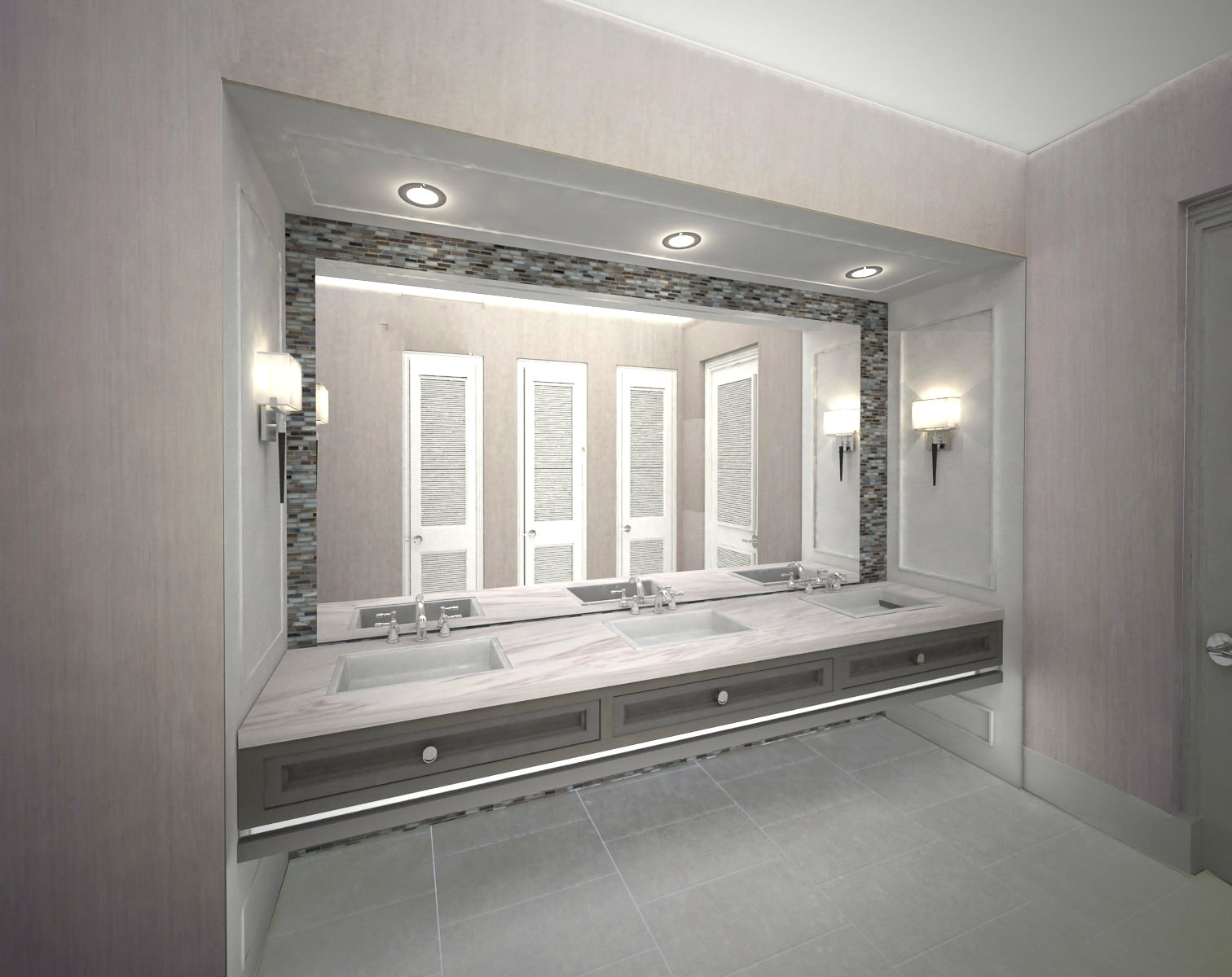 render of bathroom design