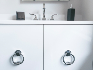 striking bathroom vanity