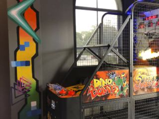 teens room colorful graffiti arcade