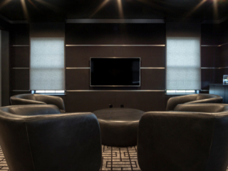 theater room seating area