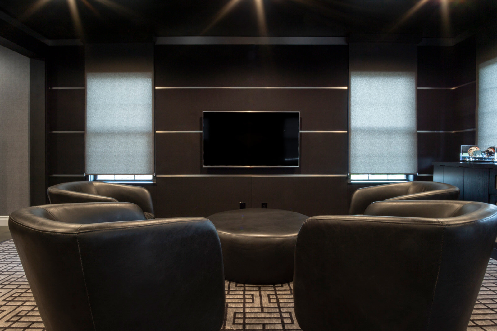 theater room seating area